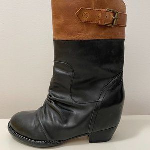 80%20 Leather Boots - Size 6 - Black & Tan